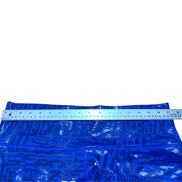 FABLETICS Define Power Hold 7/8 Leggings Graphic Print Cobalt Blue US Sz L - Picture 7 of 10